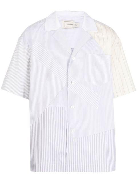 patchwork-design shirt by FENG CHEN WANG