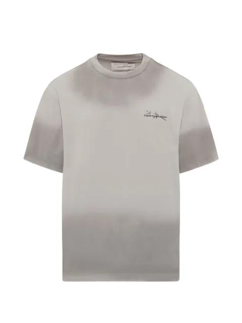 spray-painted logo T-shirt by FENG CHEN WANG