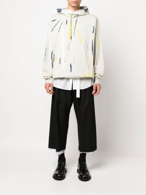 tie-dye print cotton hoodie by FENG CHEN WANG