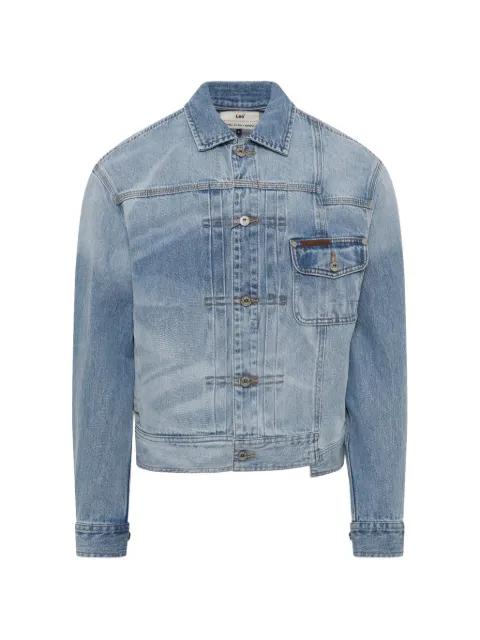 x Lee light-wash panelled denim jacket by FENG CHEN WANG