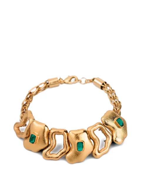Ciclo emerald-embellished bracelets by FENOMENA