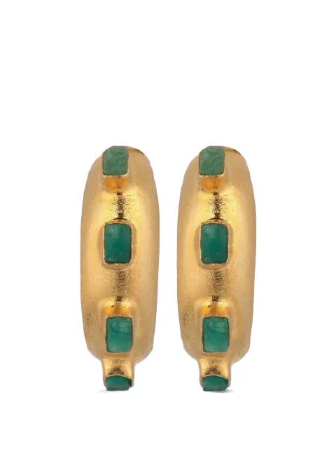 Havana Glow hoop earrings by FENOMENA