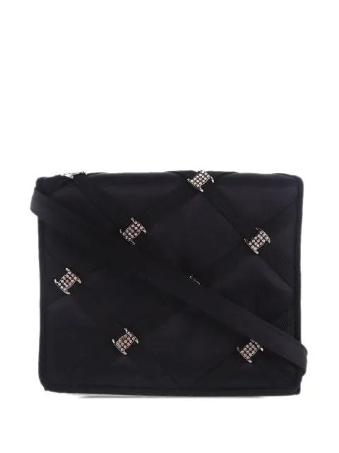 1990-2000 Satin Vara Rhinestone crossbody bag by FERRAGAMO 