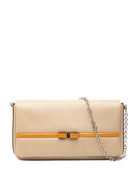 2000-2025 Leather Vara Bow Chain shoulder bag by FERRAGAMO 
