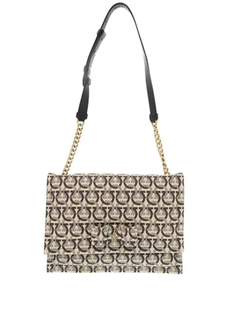 2010-2026 Gancini Canvas Viva Bow shoulder bag by FERRAGAMO 