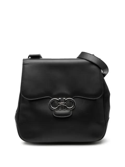 2010-2026 Leather Double Gancini shoulder bag by FERRAGAMO 