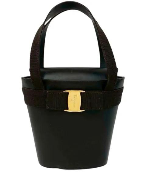 2010-2026 Leather Vara Bow Top Handle bucket bag by FERRAGAMO 