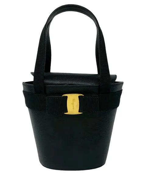 2010-2026 Leather Vara Bow Top Handle bucket bag by FERRAGAMO 