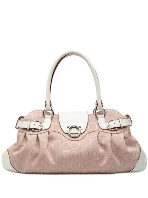 2021 Gancini Canvas Marisa handbag by FERRAGAMO 