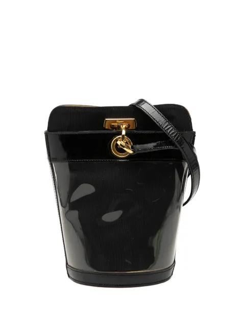 20th Century Vinyl Gancini bucket bag by FERRAGAMO 