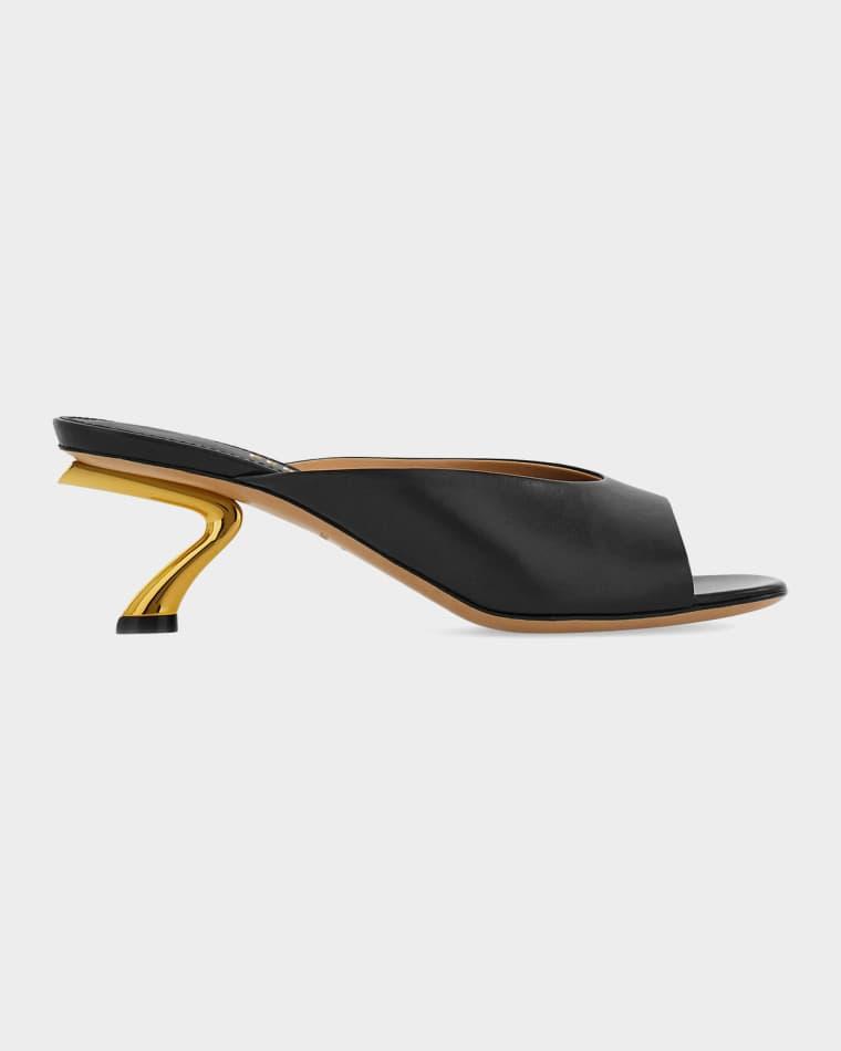 55mm Igea Leather Mules by FERRAGAMO