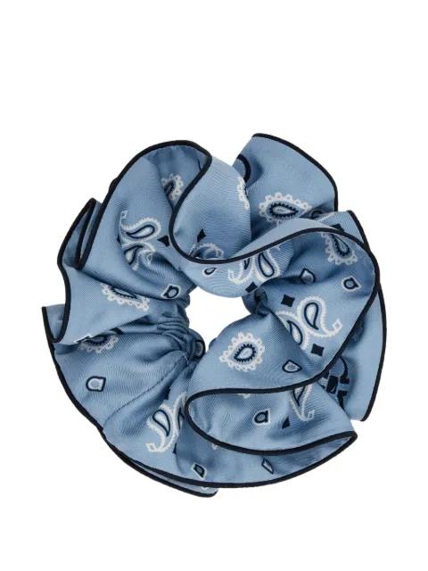 Arabesque print silk scrunchie by FERRAGAMO