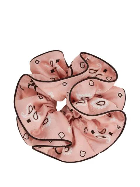 Arabesque print silk scrunchie by FERRAGAMO