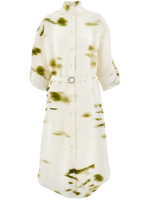 Blossom print shirt dress by FERRAGAMO