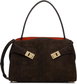 Brown M Hug Soft Shoulder Bag by FERRAGAMO