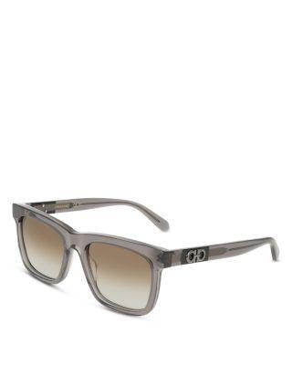 Color Block Keyhole Bridge Rectangular Sunglasses by FERRAGAMO