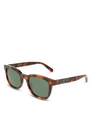 Color Block Temple Rectangular Sunglasses by FERRAGAMO