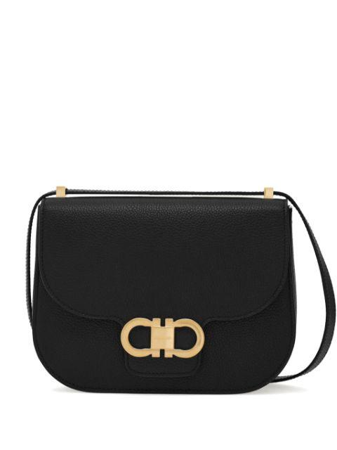 Double Gancini North-South shoulder bag by FERRAGAMO