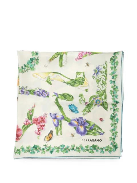 Eden logo-print scarf by FERRAGAMO