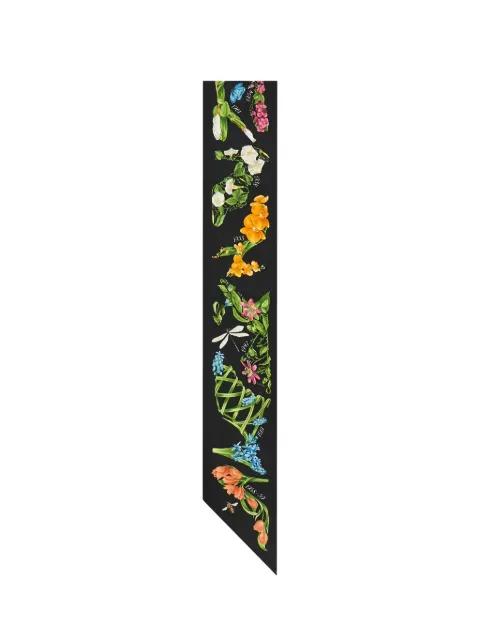 Eden shoes-print silk mini bandeau by FERRAGAMO