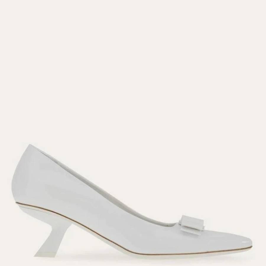 Ferragamo Anz Patent Leather Vara Bow Pumps by FERRAGAMO