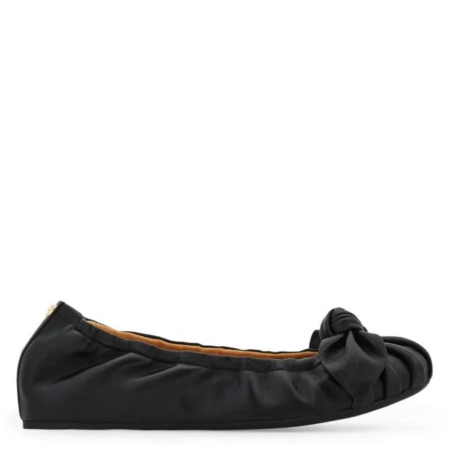 Ferragamo Bow Embellished Nappa Ballet Flats by FERRAGAMO
