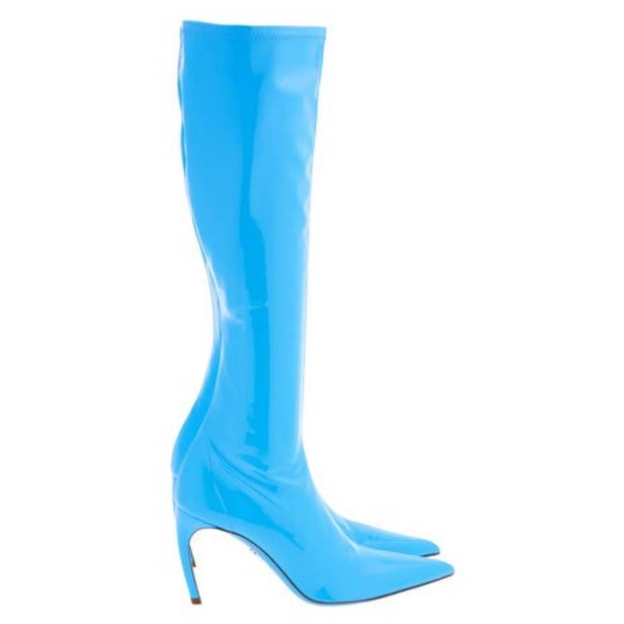 Ferragamo Bri High Patent Stretch Boots by FERRAGAMO