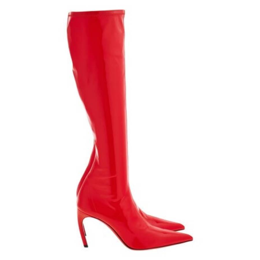 Ferragamo Bri High Patent Stretch Boots by FERRAGAMO