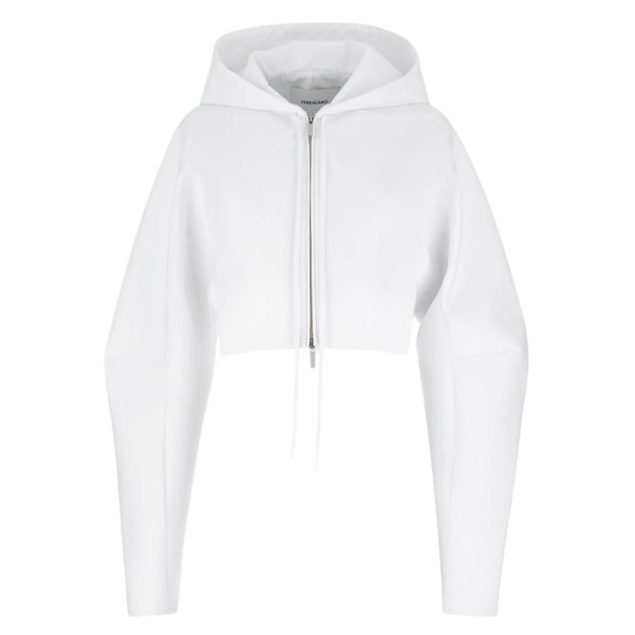 Ferragamo Cotton Faille Cropped Jacket by FERRAGAMO