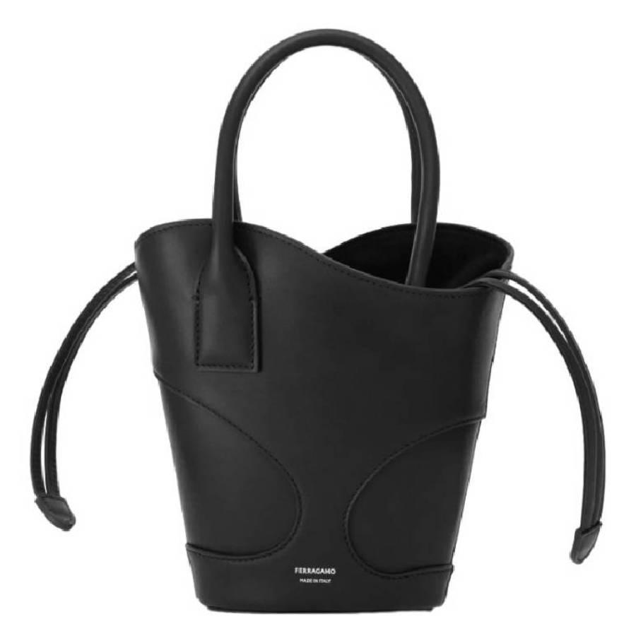 Ferragamo Cut-Out Detailing Leather Tote Bag by FERRAGAMO