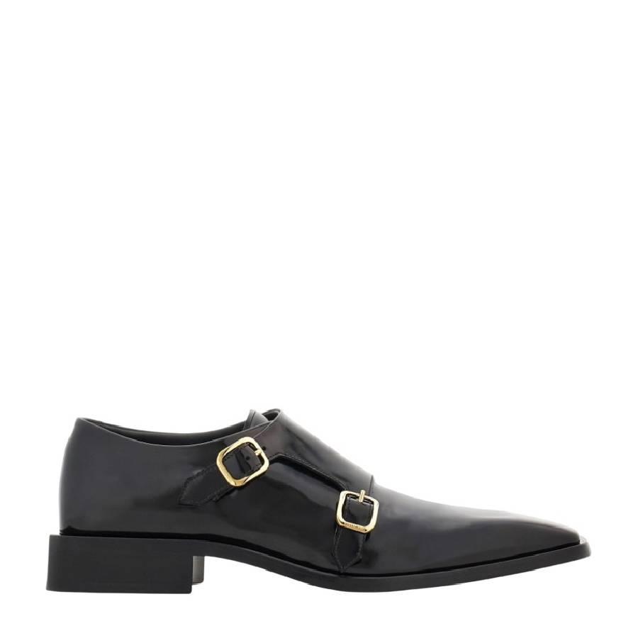 Ferragamo Double Monkstrap Leather Loafers by FERRAGAMO