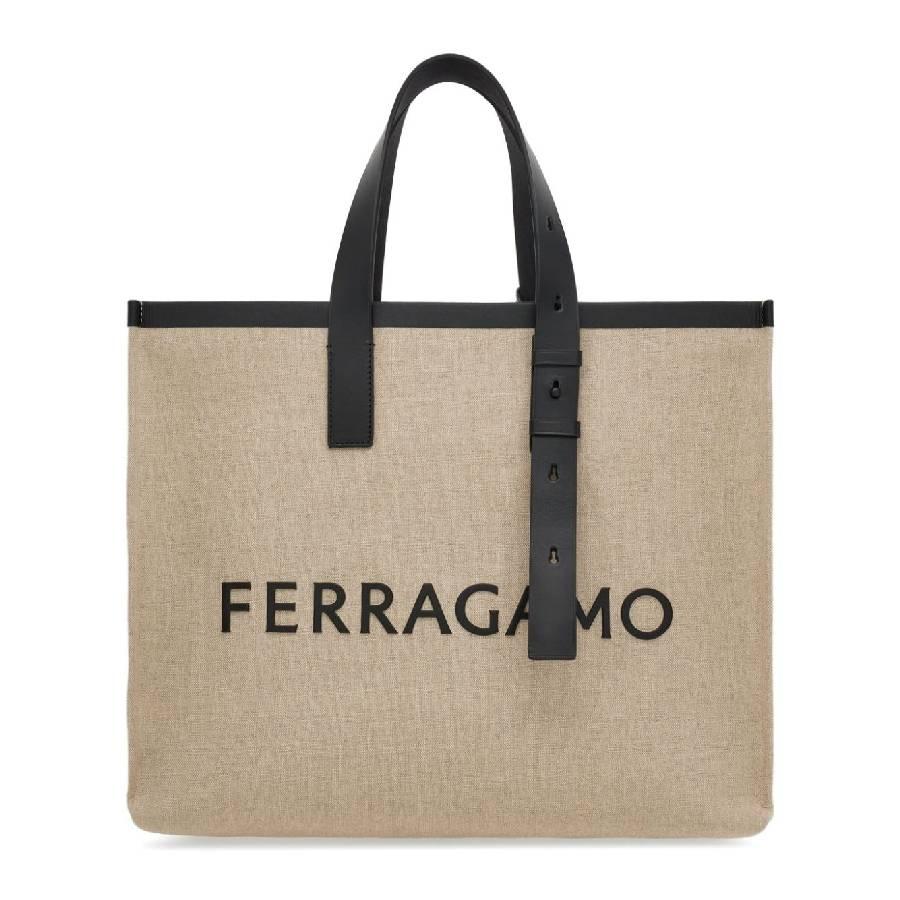 Ferragamo Embossed Logo Tote Bag by FERRAGAMO