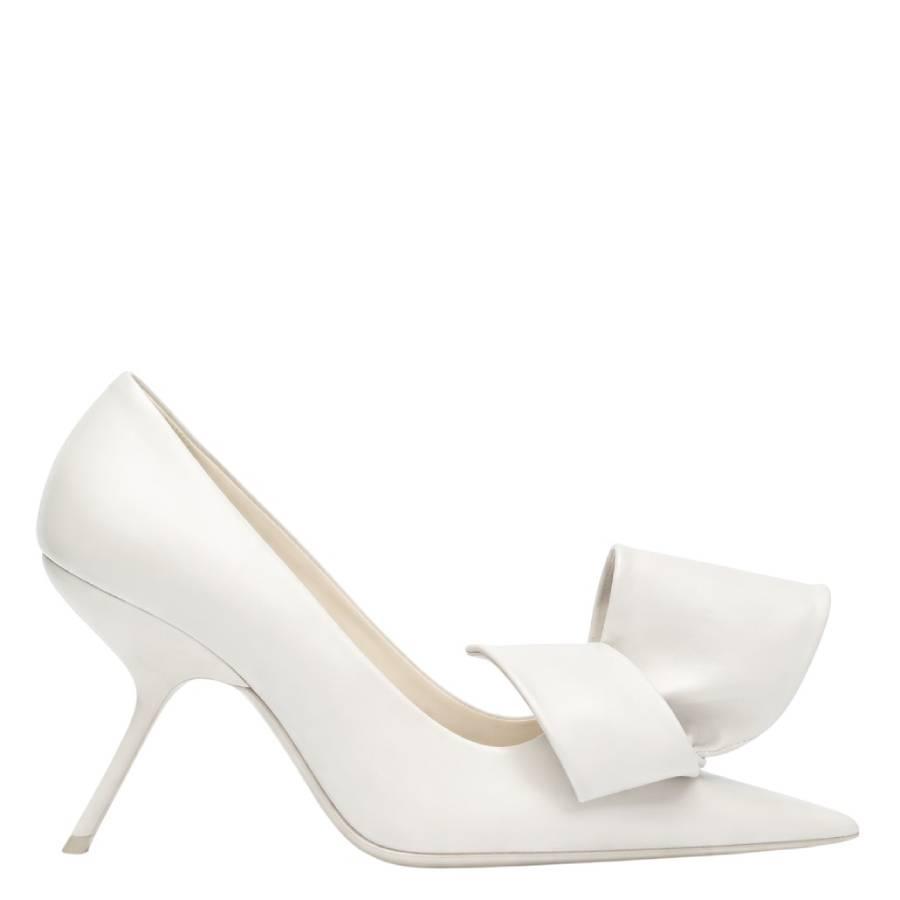 Ferragamo Erica 105 Leather Bow Stiletto Pumps by FERRAGAMO