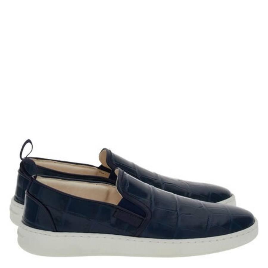 Ferragamo Fedra Croc-Embossed Slip-On Sneakers by FERRAGAMO