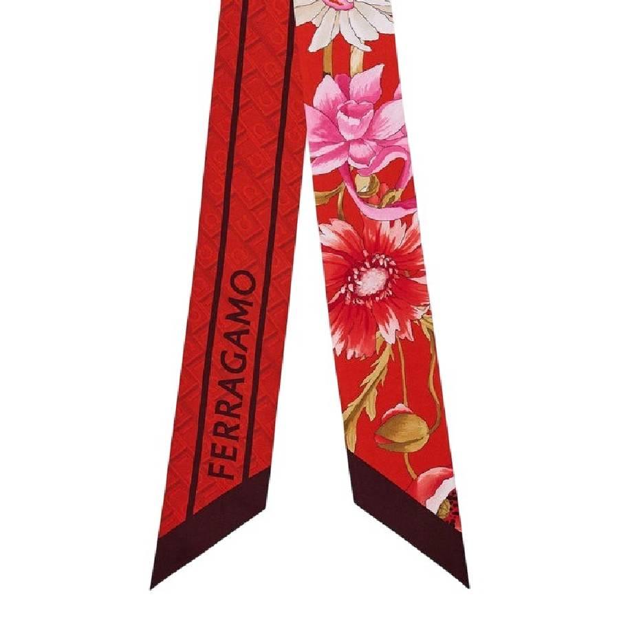 Ferragamo Floral Print Silk Scarf by FERRAGAMO