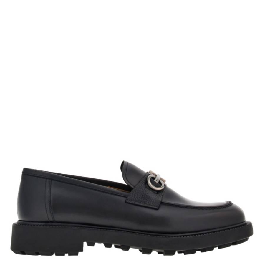 Ferragamo Galles Gancini Ornament Leather Moccasin by FERRAGAMO