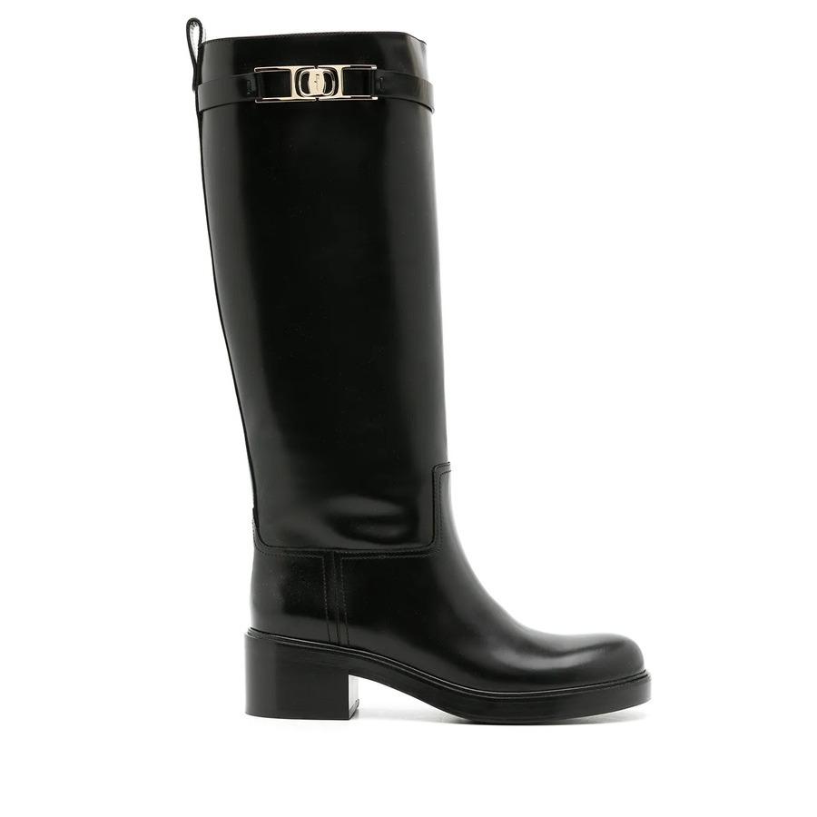 Ferragamo Gancini 55Mm Knee Boots by FERRAGAMO