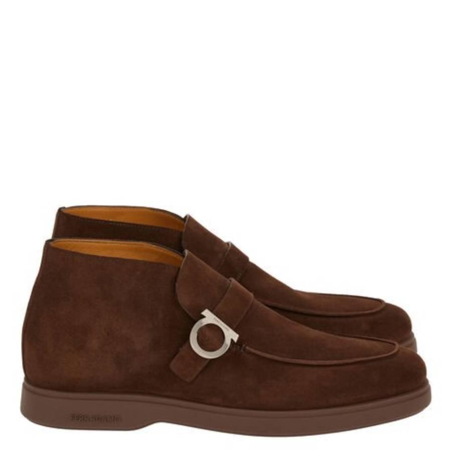 Ferragamo Gancini Buckle Desert Boots by FERRAGAMO