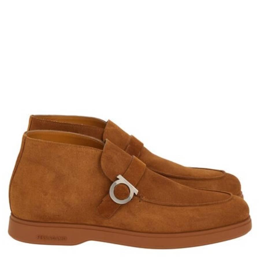 Ferragamo Gancini Buckle Desert Boots by FERRAGAMO