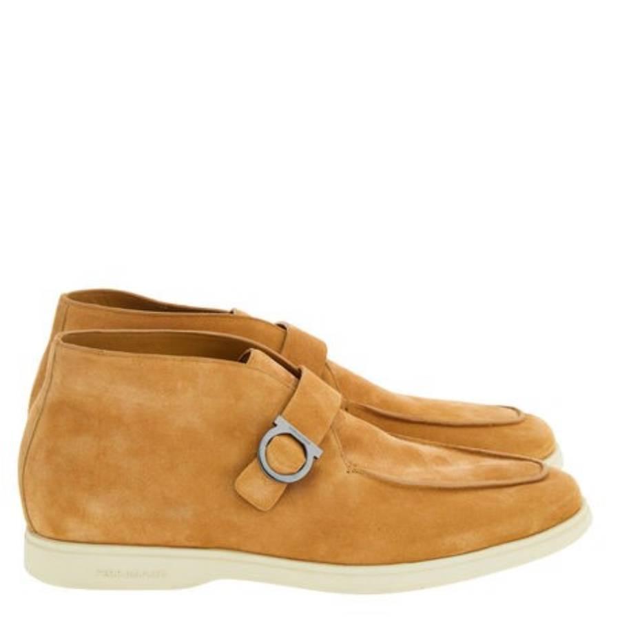 Ferragamo Gancini Buckle Desert Boots by FERRAGAMO