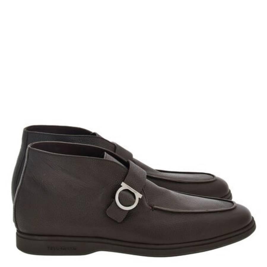 Ferragamo Gancini Buckle Desert Boots by FERRAGAMO