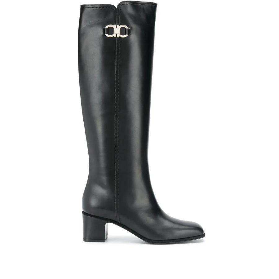 Ferragamo Gancini Knee-High Boots by FERRAGAMO