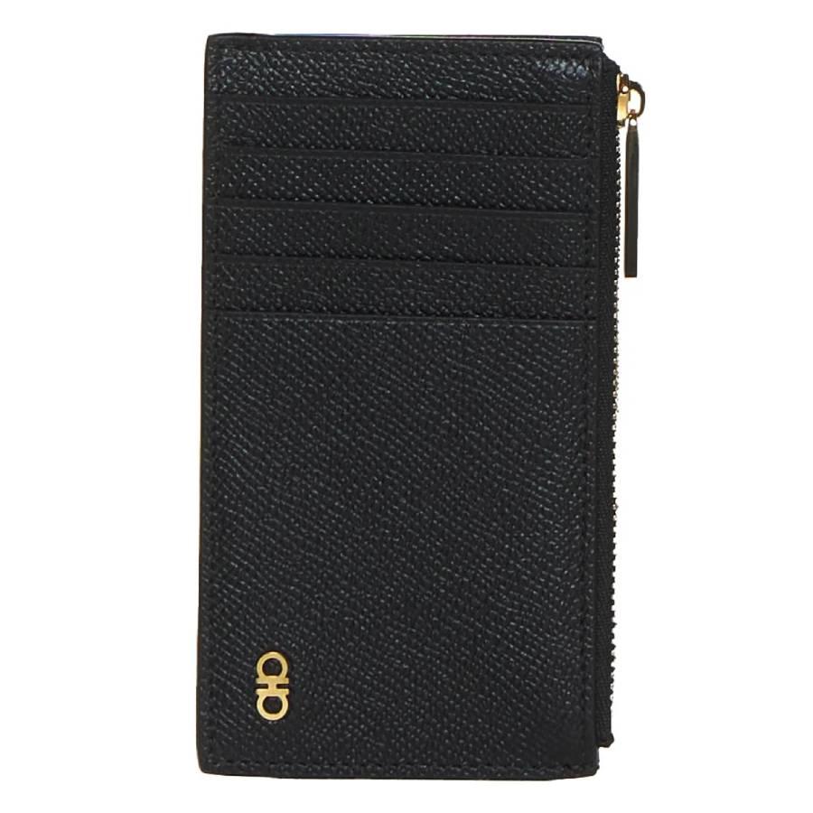 Ferragamo Gancini Leather Card Holder by FERRAGAMO