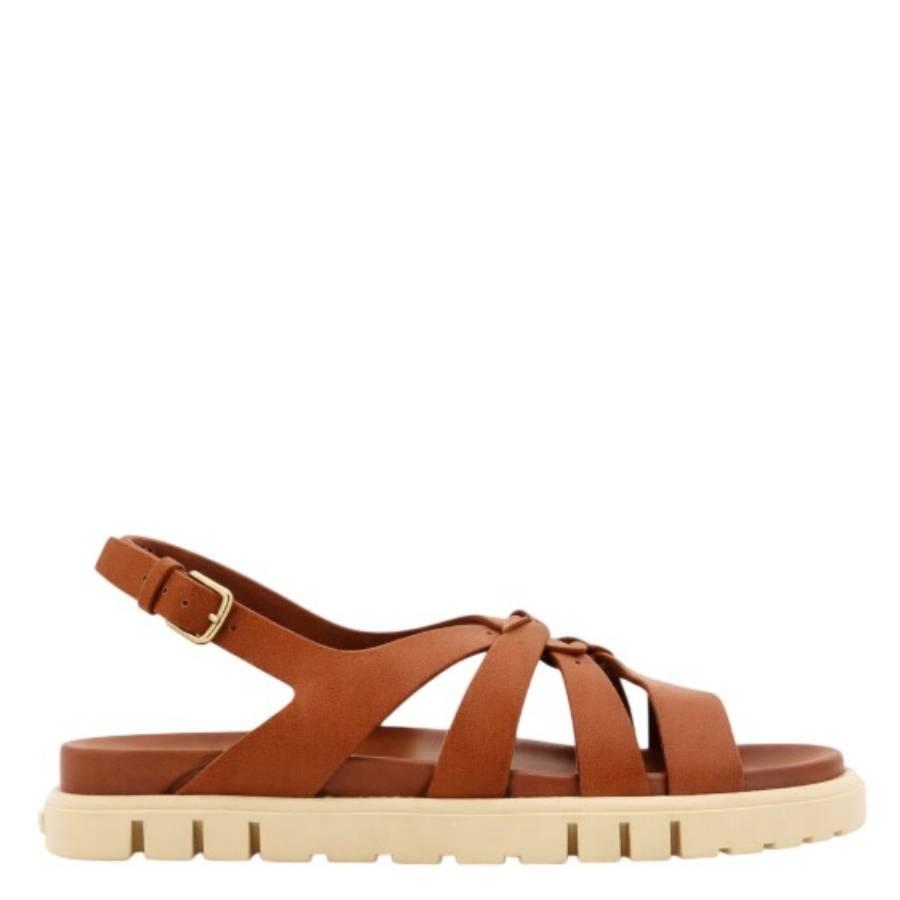 Ferragamo Gancini Ornament Flat Sandals by FERRAGAMO