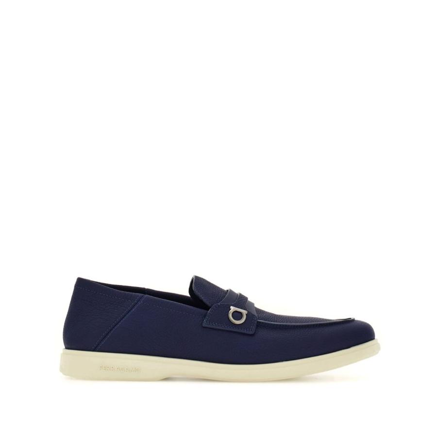 Ferragamo Gancini Plaque Leather Loafers by FERRAGAMO