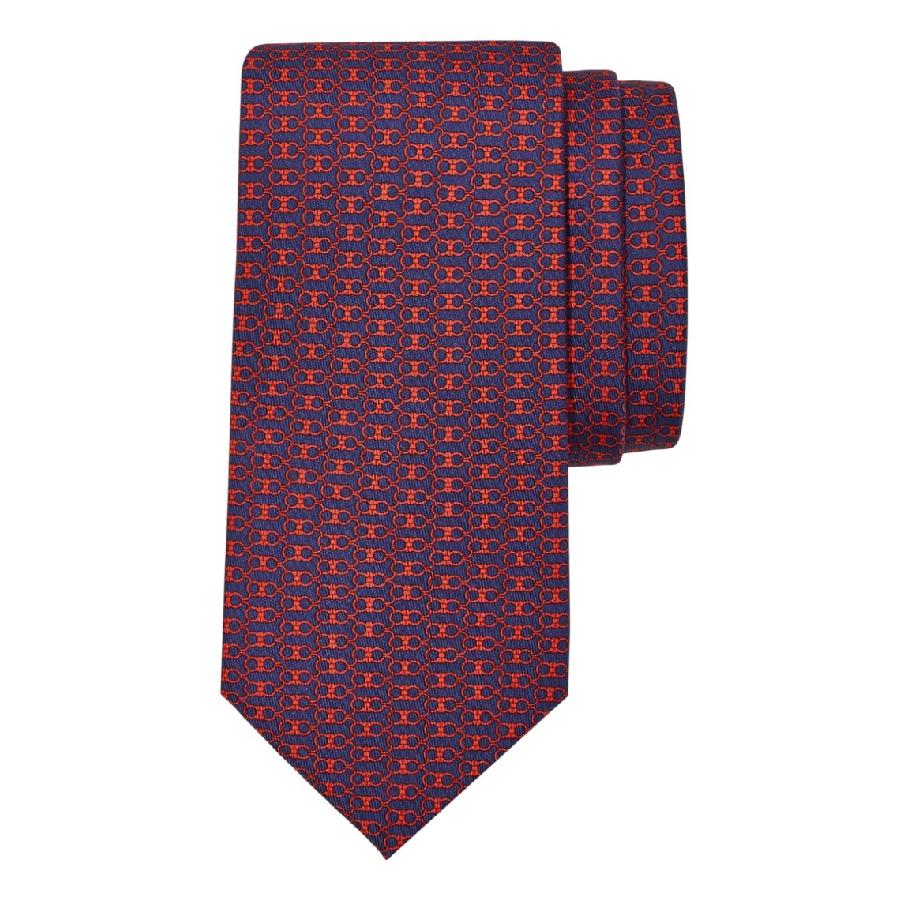 Ferragamo Gancini Print Silk Tie by FERRAGAMO