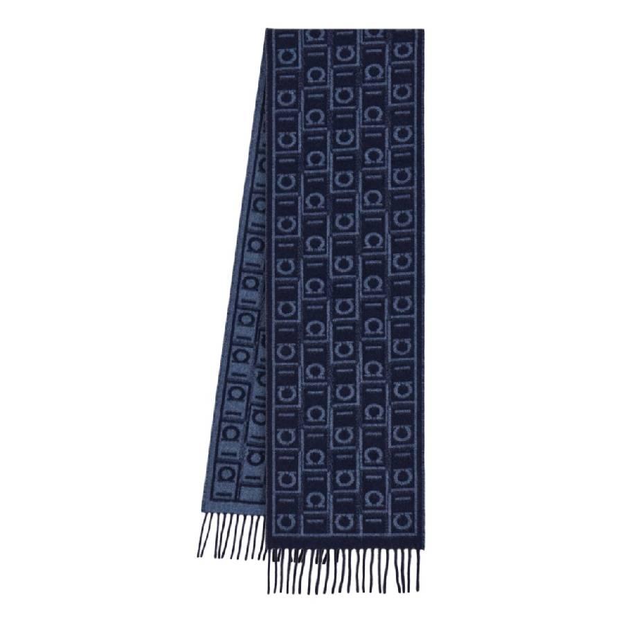 Ferragamo Gancini Reversible Cashmere Blend Scarf by FERRAGAMO