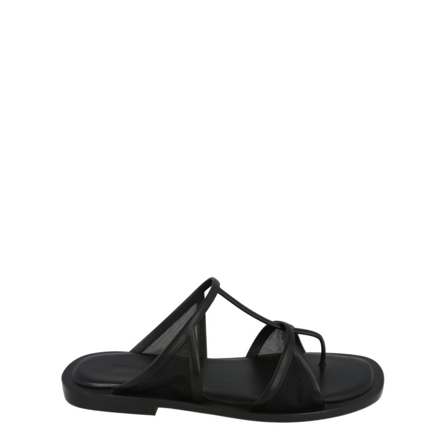 Ferragamo Gioventu Almond Toe Sandals by FERRAGAMO