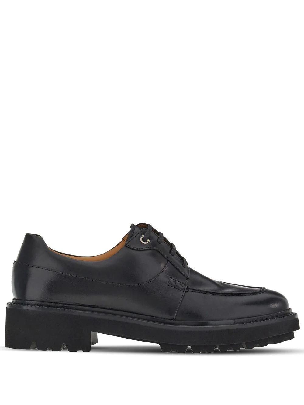 Ferragamo Gorin Lace-Up Gancini Derby Shoes by FERRAGAMO