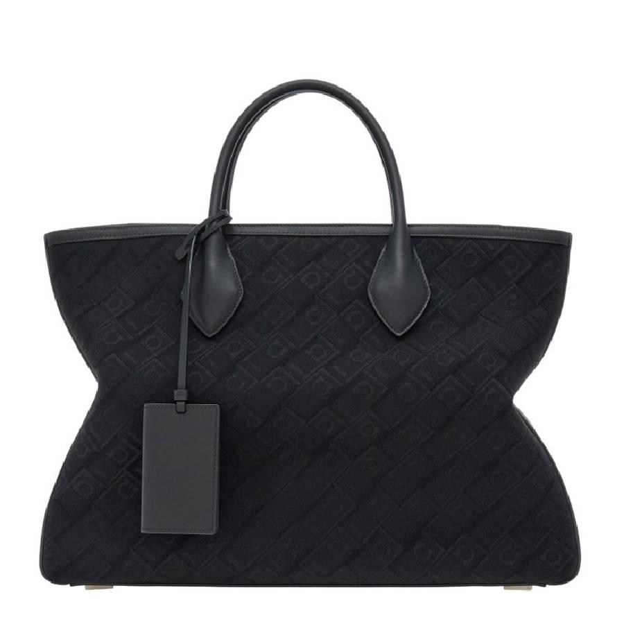 Ferragamo Jaquard Top Handle Tote Bag by FERRAGAMO
